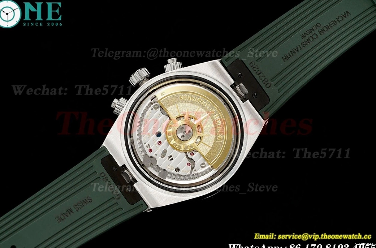 Overseas 5520V RU Dial 8F A7750 Green 41mm SS Mod 0309